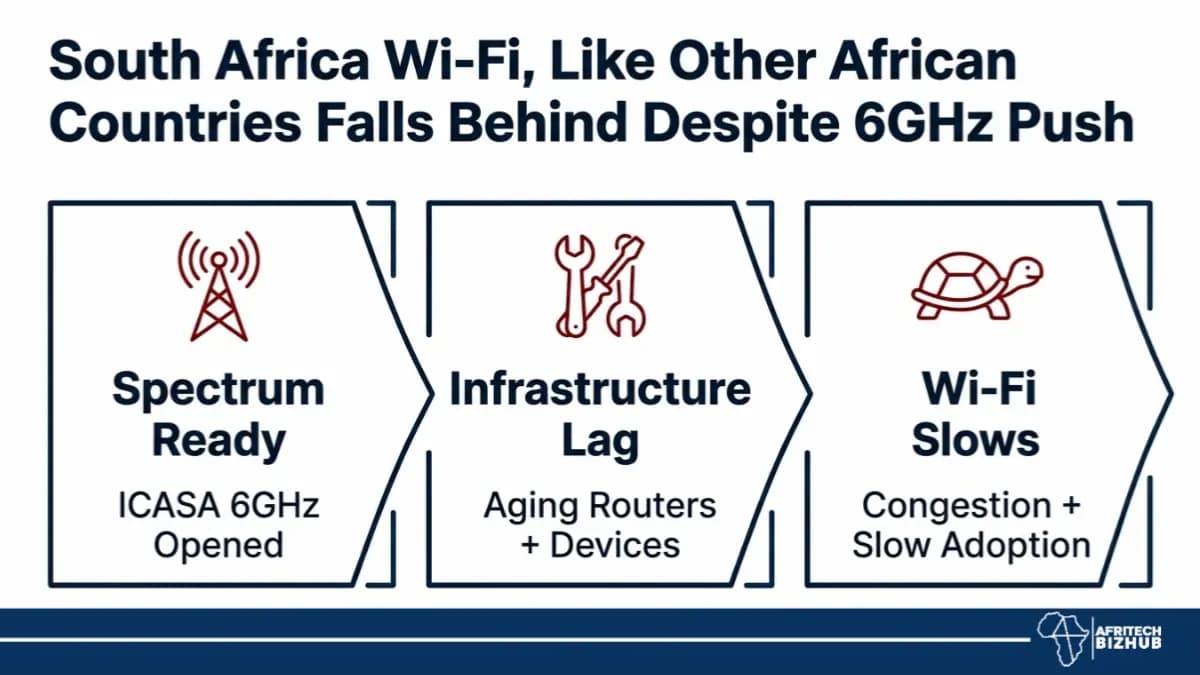 South Africa Wi-Fi, Like Other African Countries Falls Behind Despite 6GHz Push