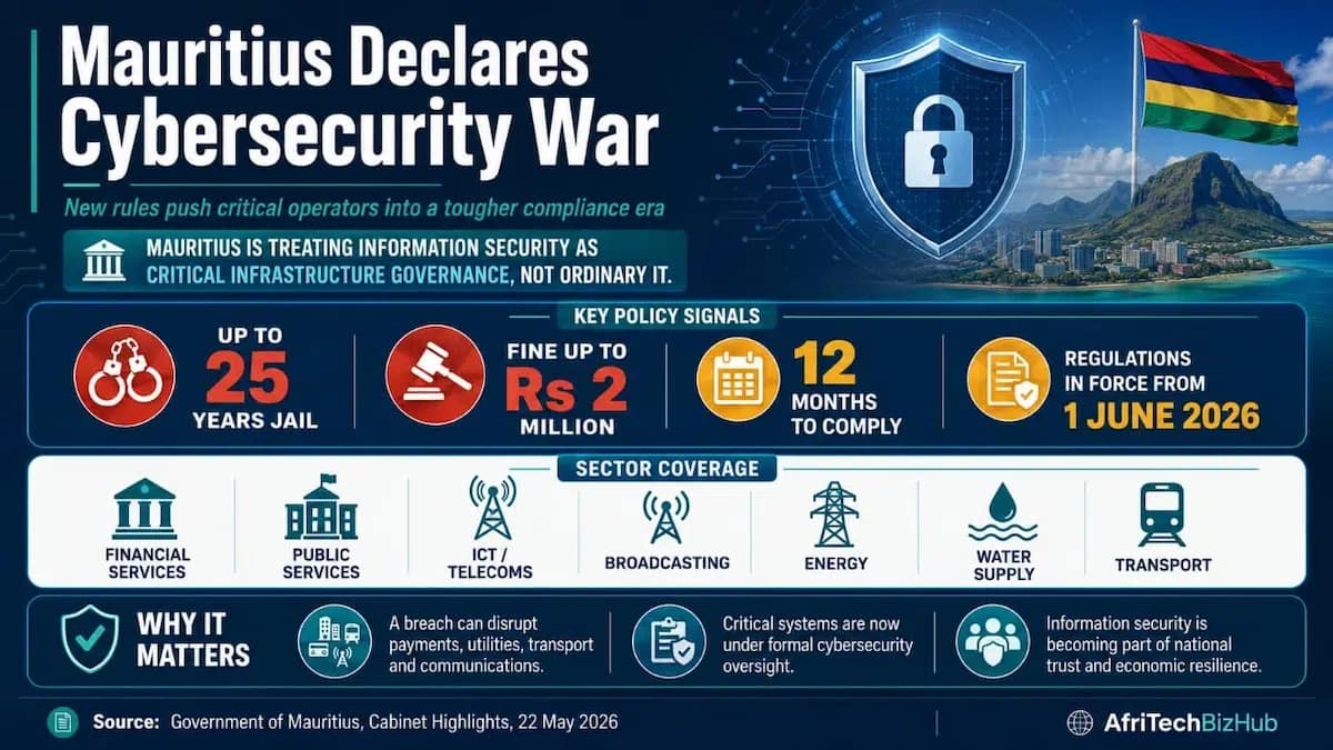 Mauritius Declares Cybersecurity War, Unveils Tough Laws With 25-Year Jail Threat