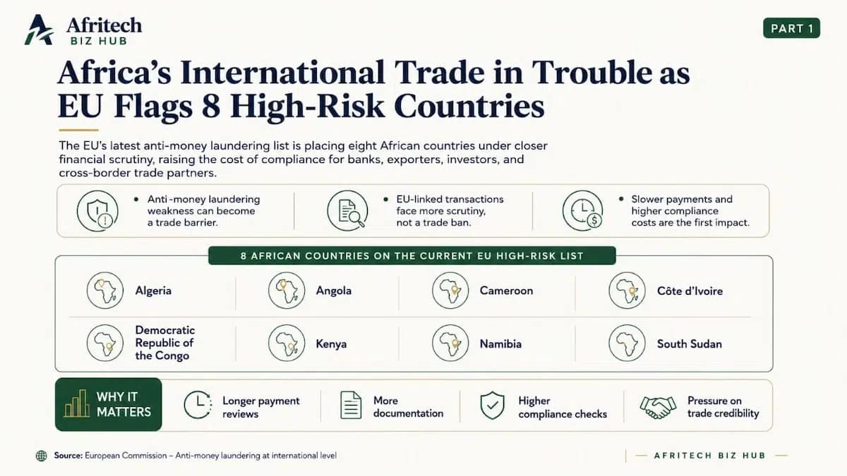 Africa’s International Trade in Trouble as EU Flags 8 High-Risk Countries