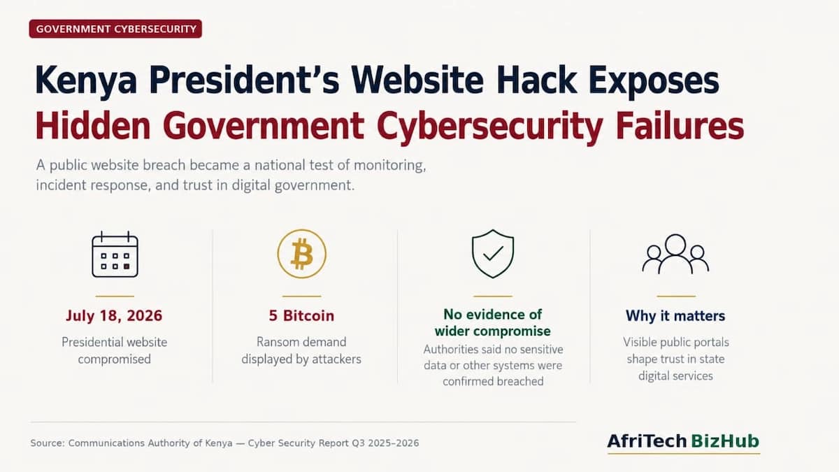 Kenya President’s Website Hack Exposes Hidden Government Cybersecurity Failures